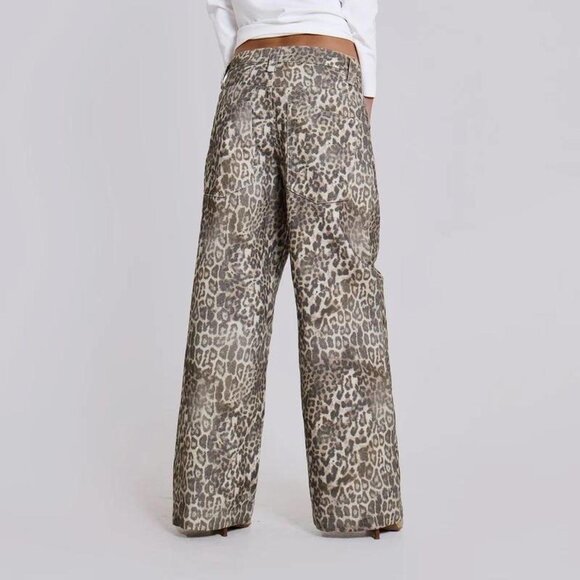 Jaded London Leopard Fade Colossus Jeans - Picture 2 of 4